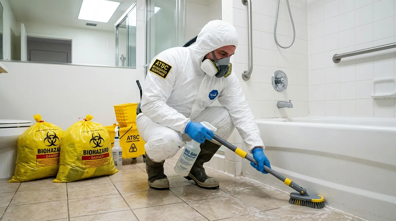 Decontamination equipment deployed for Blood Cleanup in Morton Grove